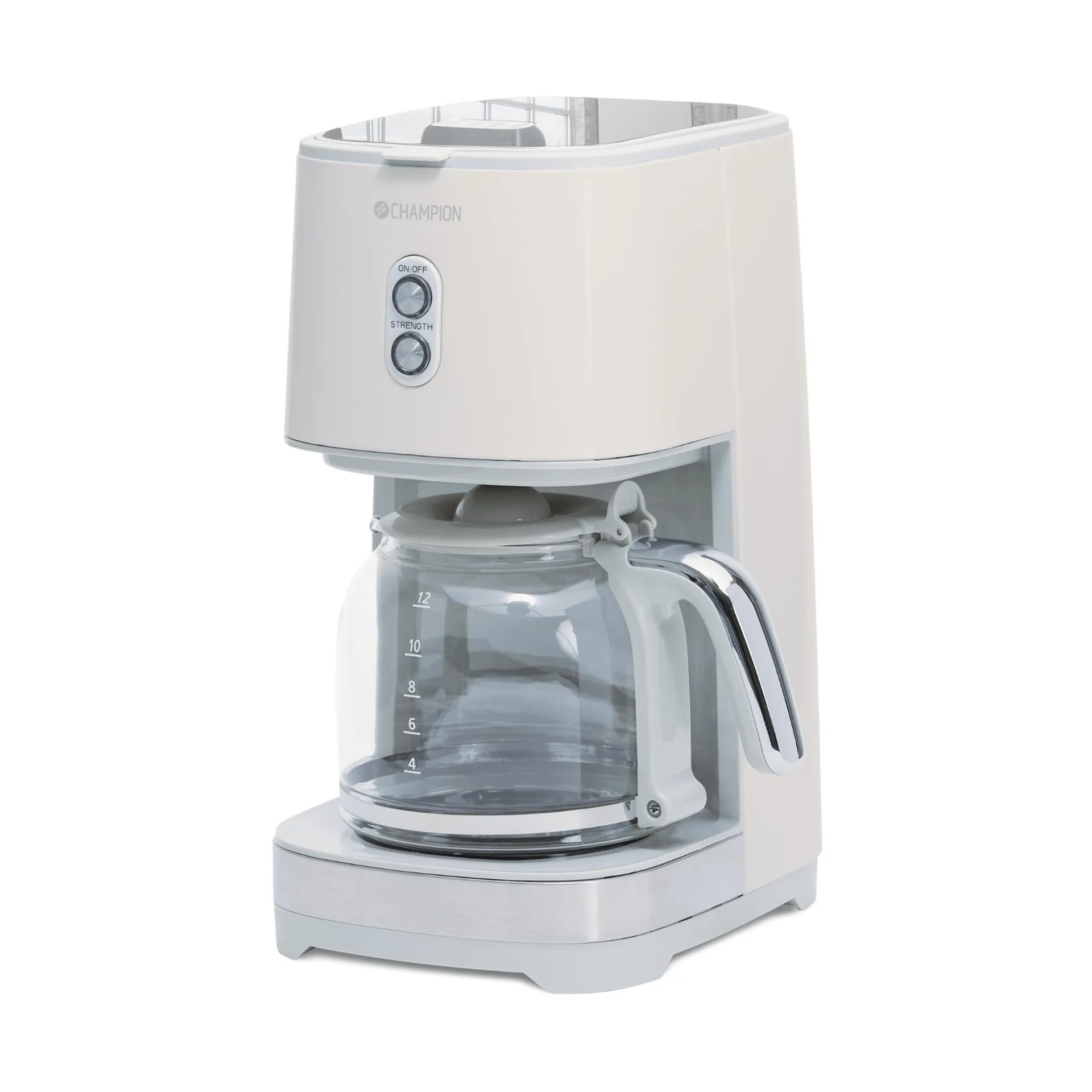 Champion Creme White Kaffeemaschine, Beige, 12 Kupfer Champion