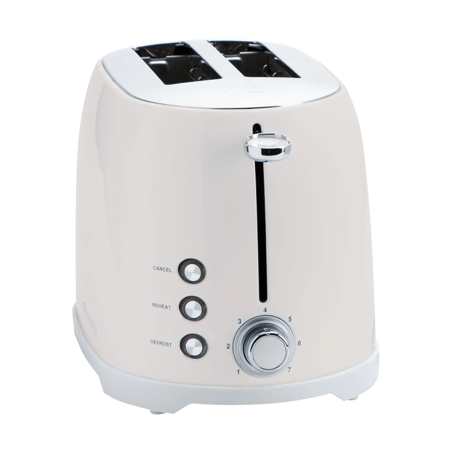Champion Creme White Toaster für 2 Scheiben, Beige Champion