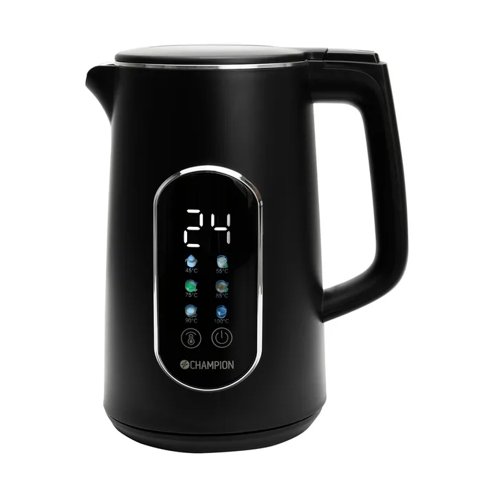 Champion Digital Temp Wasserkocher - Matt Schwarz, 1,7 l - Champion
