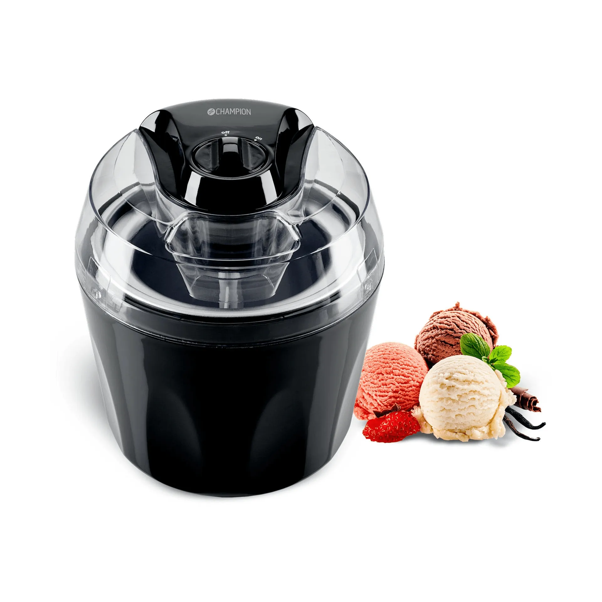 Champion Eismaschine, Schwarz, 1,5 l Champion