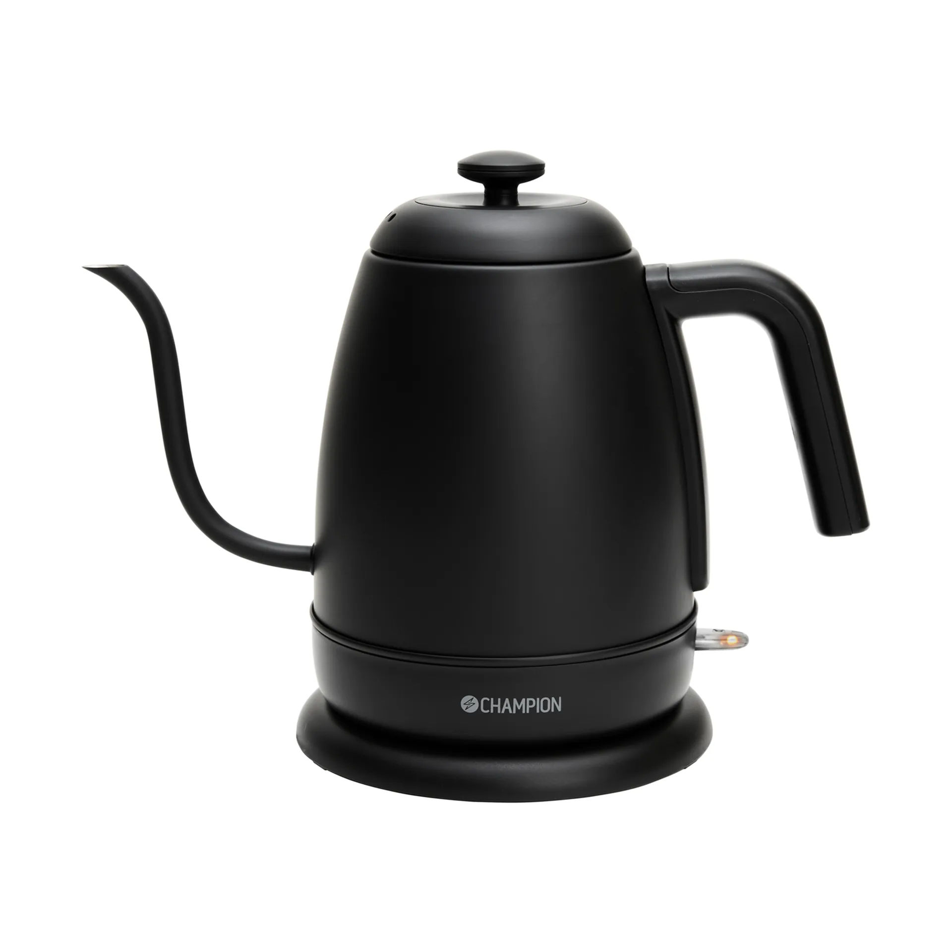 Champion Pour Over Elegante Wasserkocher, Matt-Schwarz, 1 l Champion