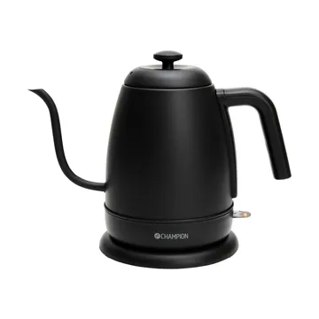 Champion Pour Over Elegante Wasserkocher - Matt-Schwarz, 1 l - Champion