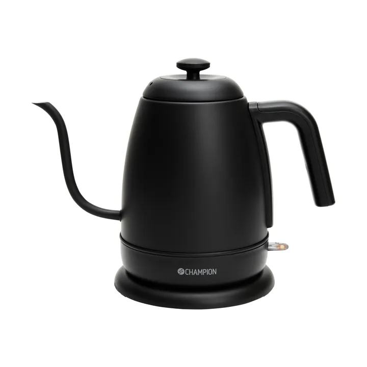 Champion Pour Over Elegante Wasserkocher - Matt-Schwarz, 1 l - Champion