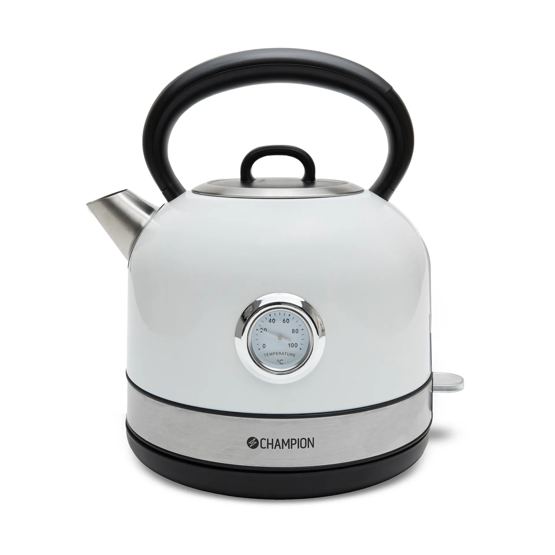 Champion Retro Wasserkocher, Creme white, 1,7 l Champion