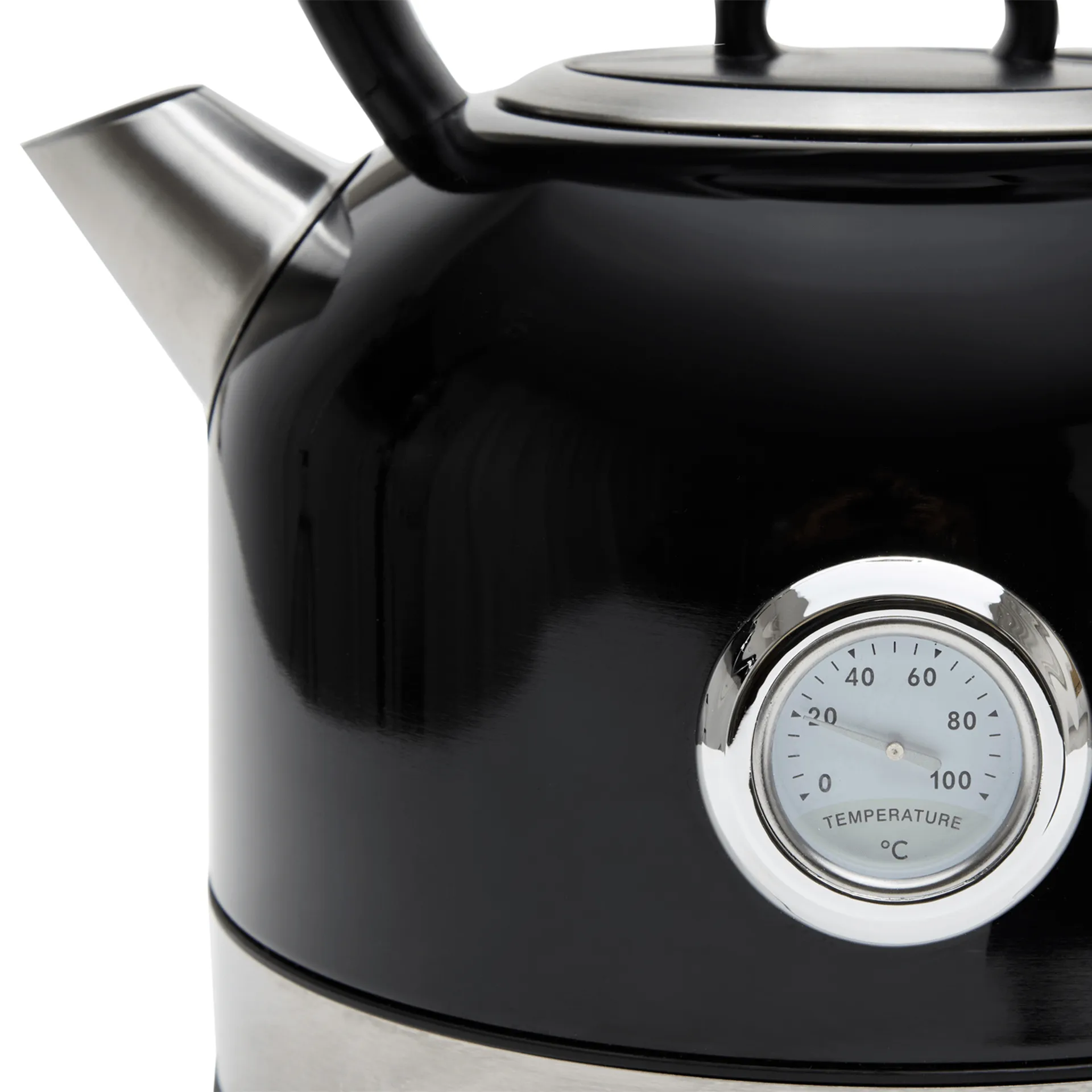 Champion Retro Wasserkocher, Schwarz, 1,7 l Champion