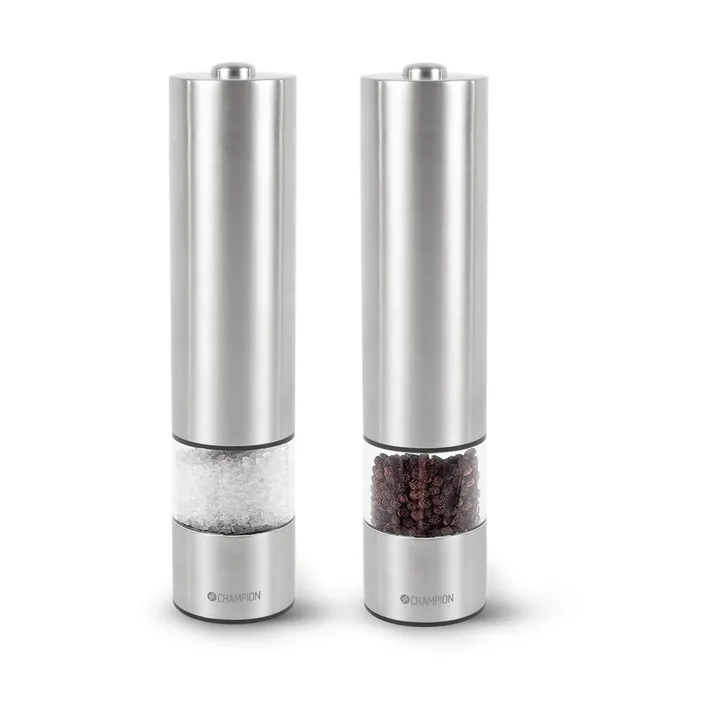 Champion SPK100 Salz- und Pfeffermühlen-Set - Edelstahl - Champion