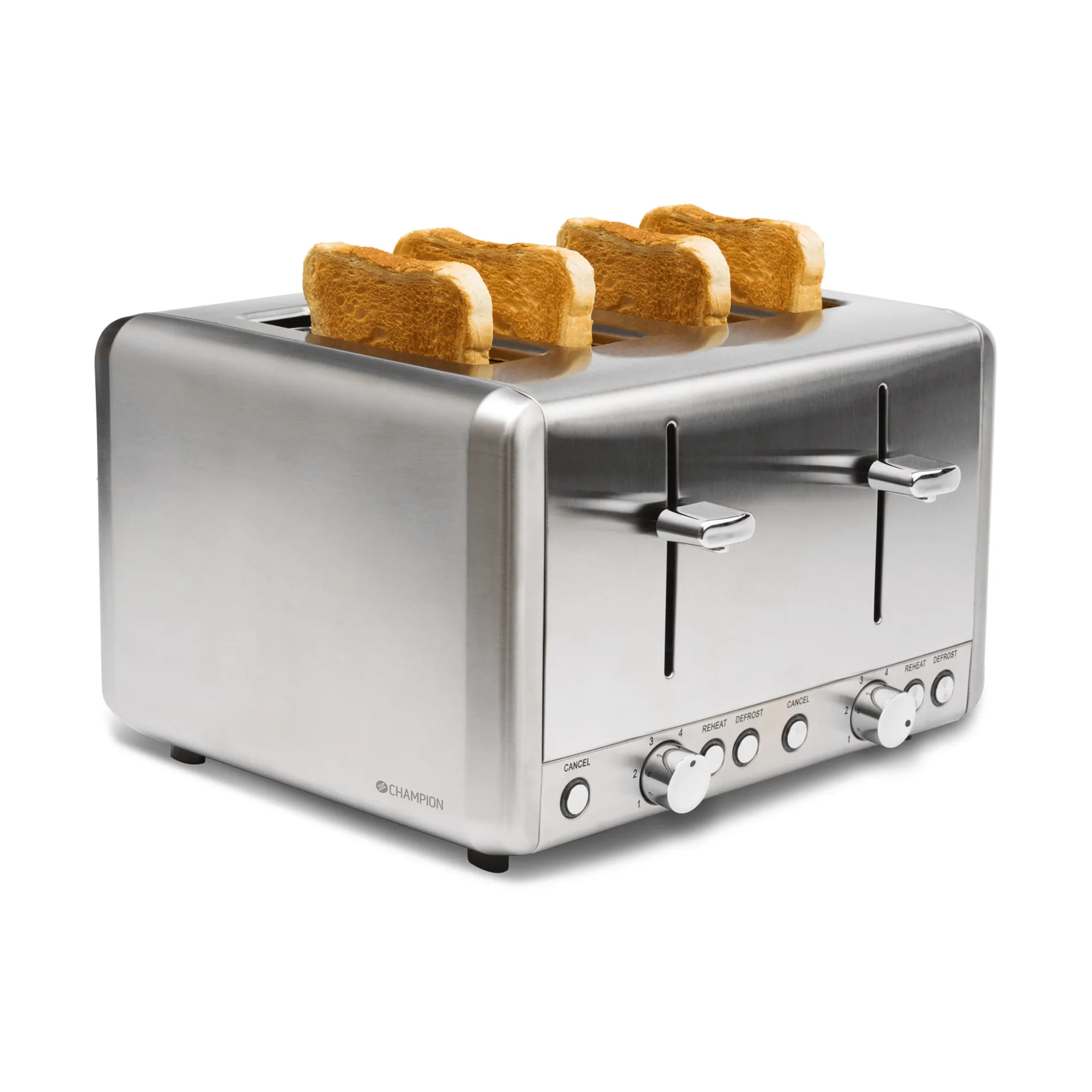 Champion Toaster 4 Scheiben, Edelstahl Champion