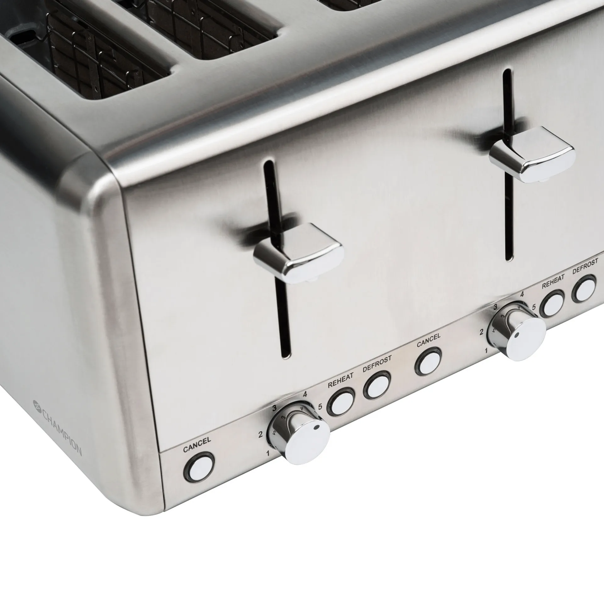 Champion Toaster 4 Scheiben, Edelstahl Champion