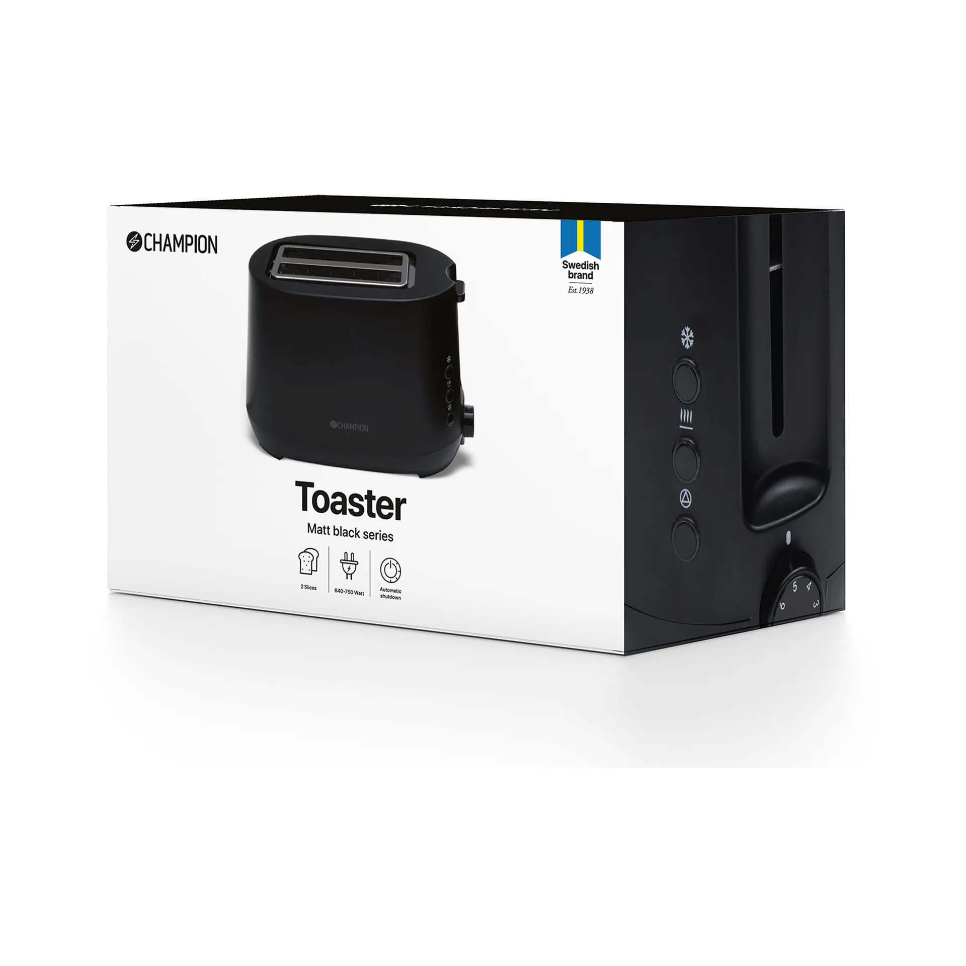 Champion Toaster, Mattschwarz Champion