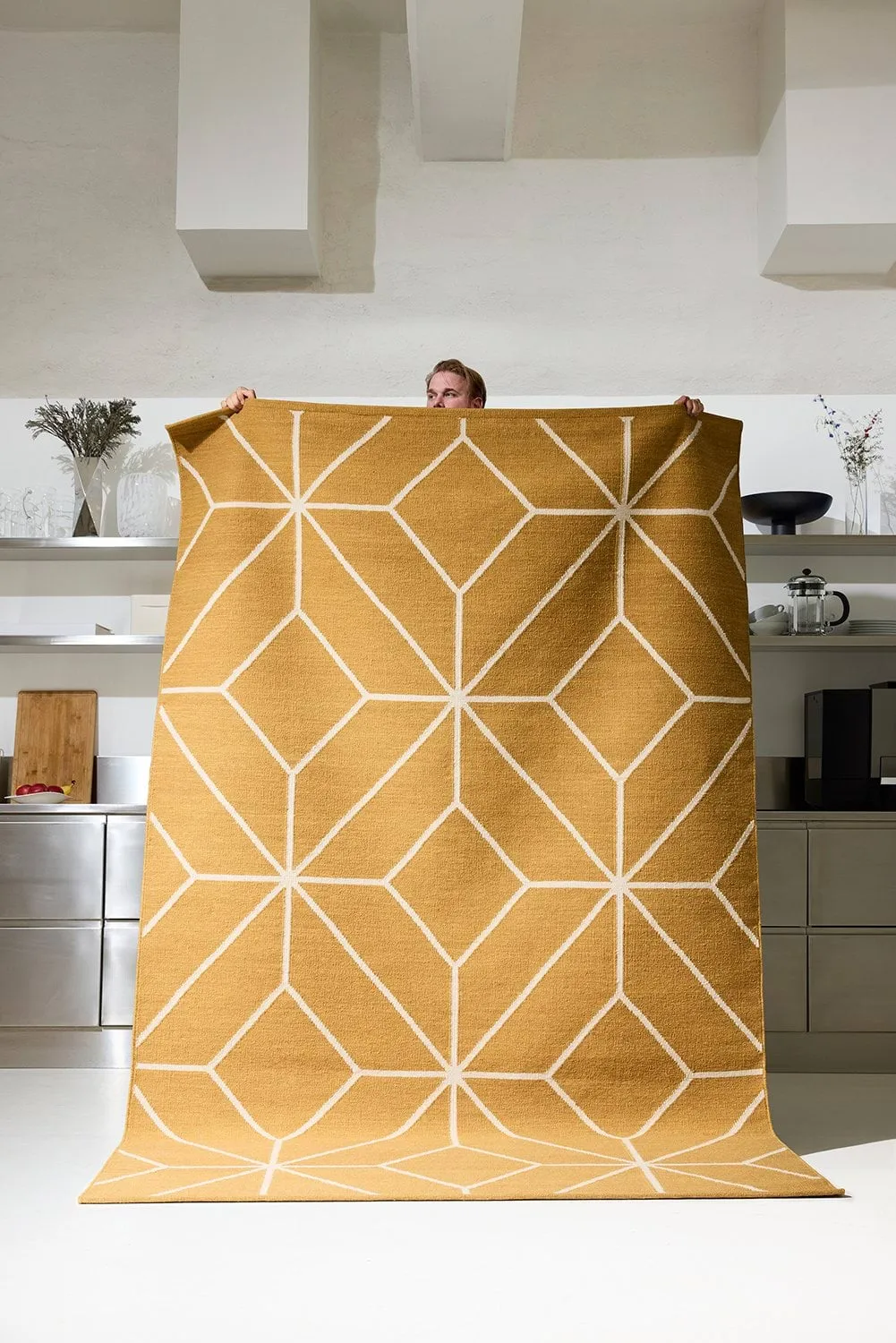 Ayur Teppich, Masala Yellow-Off White, 270x180 cm Chhatwal & Jonsson