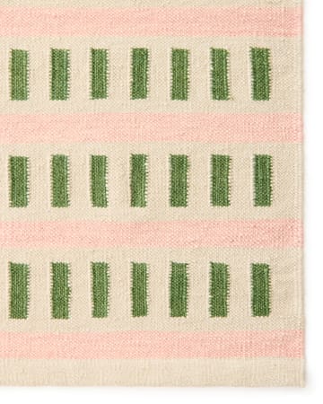 Ladakh Wollteppich - Offwhite-green-pink, 180x270cm - Chhatwal & Jonsson