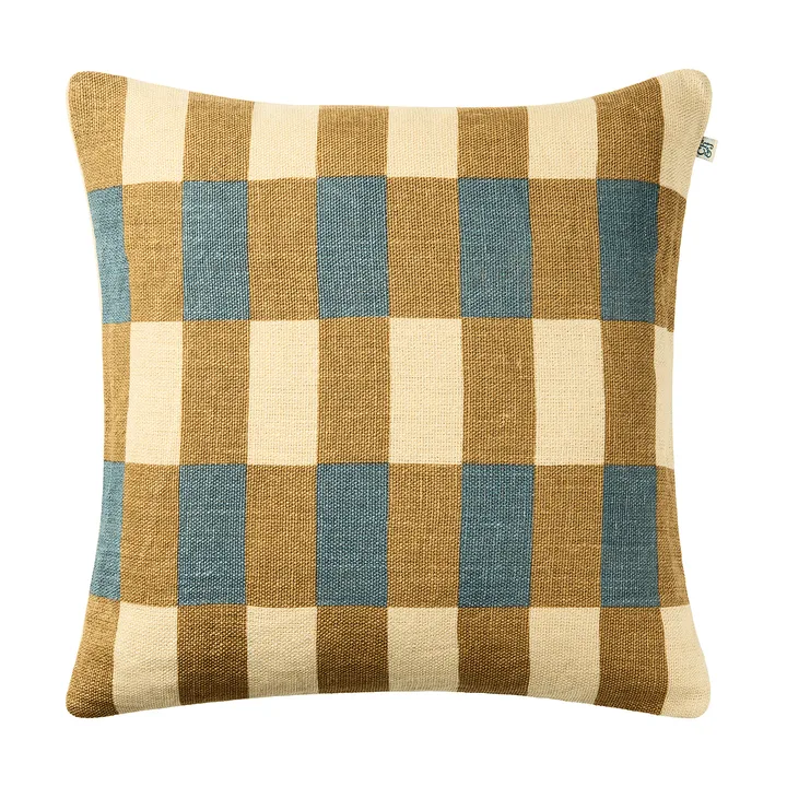 Marari Kissenbezug - Khaki-Heaven Blue, 50x50 cm - Chhatwal & Jonsson