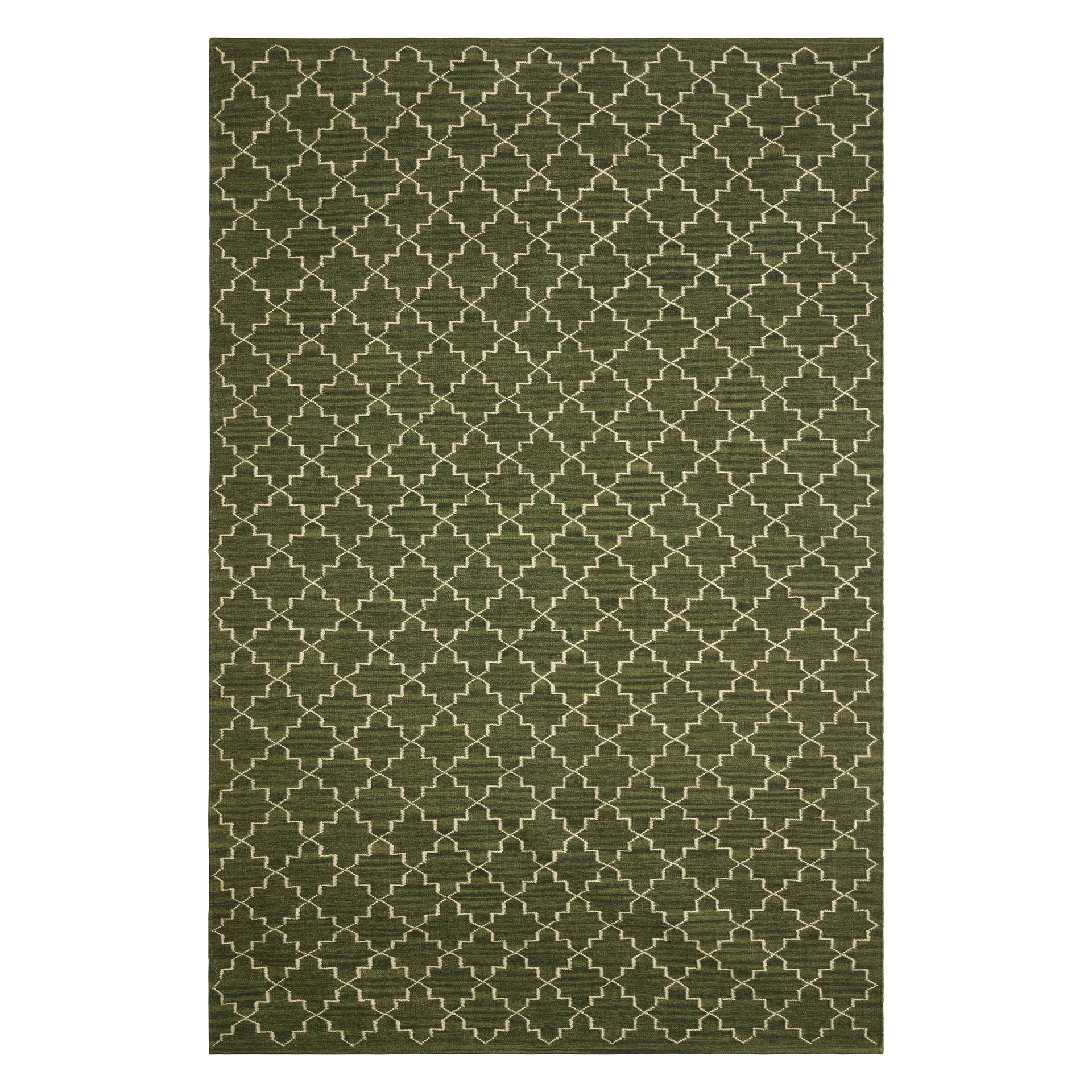 New Geometric Teppich 180 x 272cm, Green melange- off white Chhatwal & Jonsson