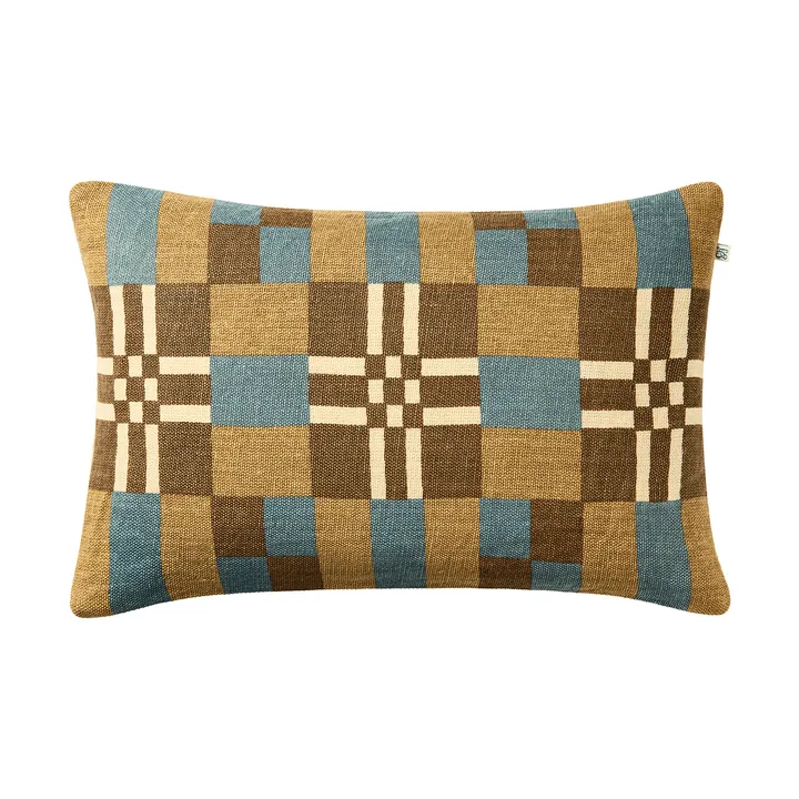Ravi Kissenbezug - Khaki-Heaven Blue-Taupe, 40x60 cm - Chhatwal & Jonsson