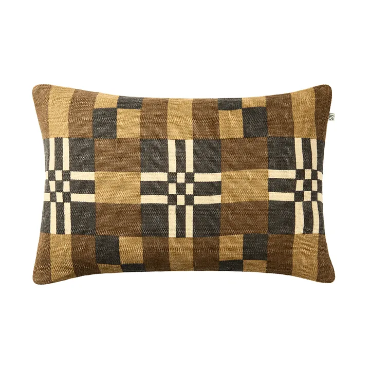 Ravi Kissenbezug - Taupe-Khaki-Dunkelbraun, 40x60 cm - Chhatwal & Jonsson