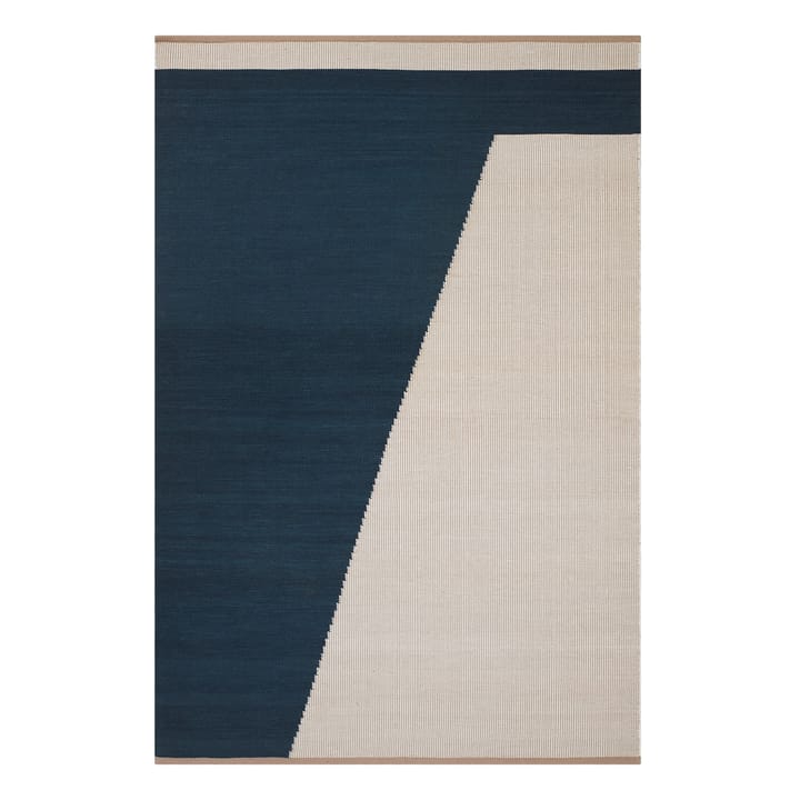 Una Wollteppich 180 x 270cm, Dark blue-beige-off white Chhatwal & Jonsson