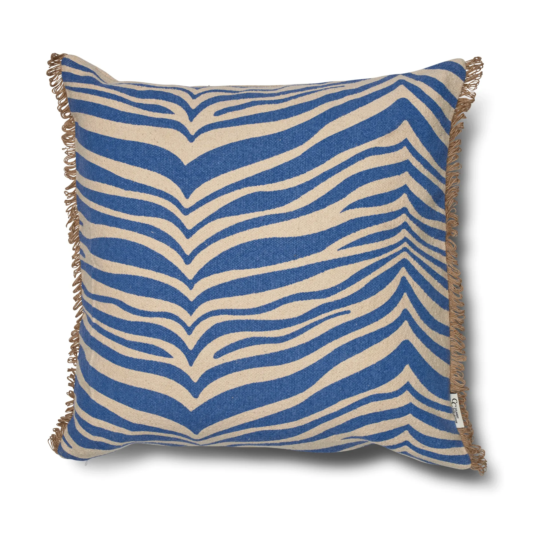 Classic Collection Zebra Kissen 50x50 cm, Blue Classic Collection