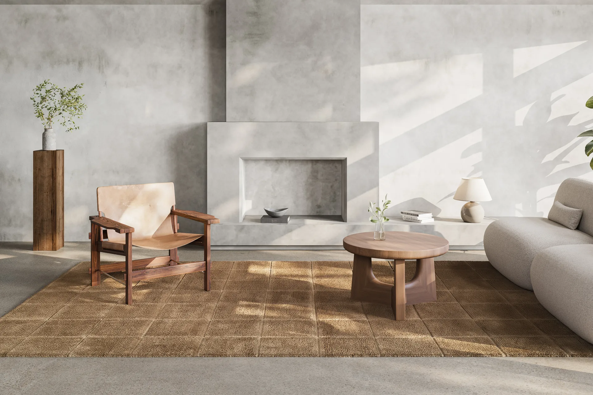 Grid Teppich, Wheat, 250x350 cm Classic Collection