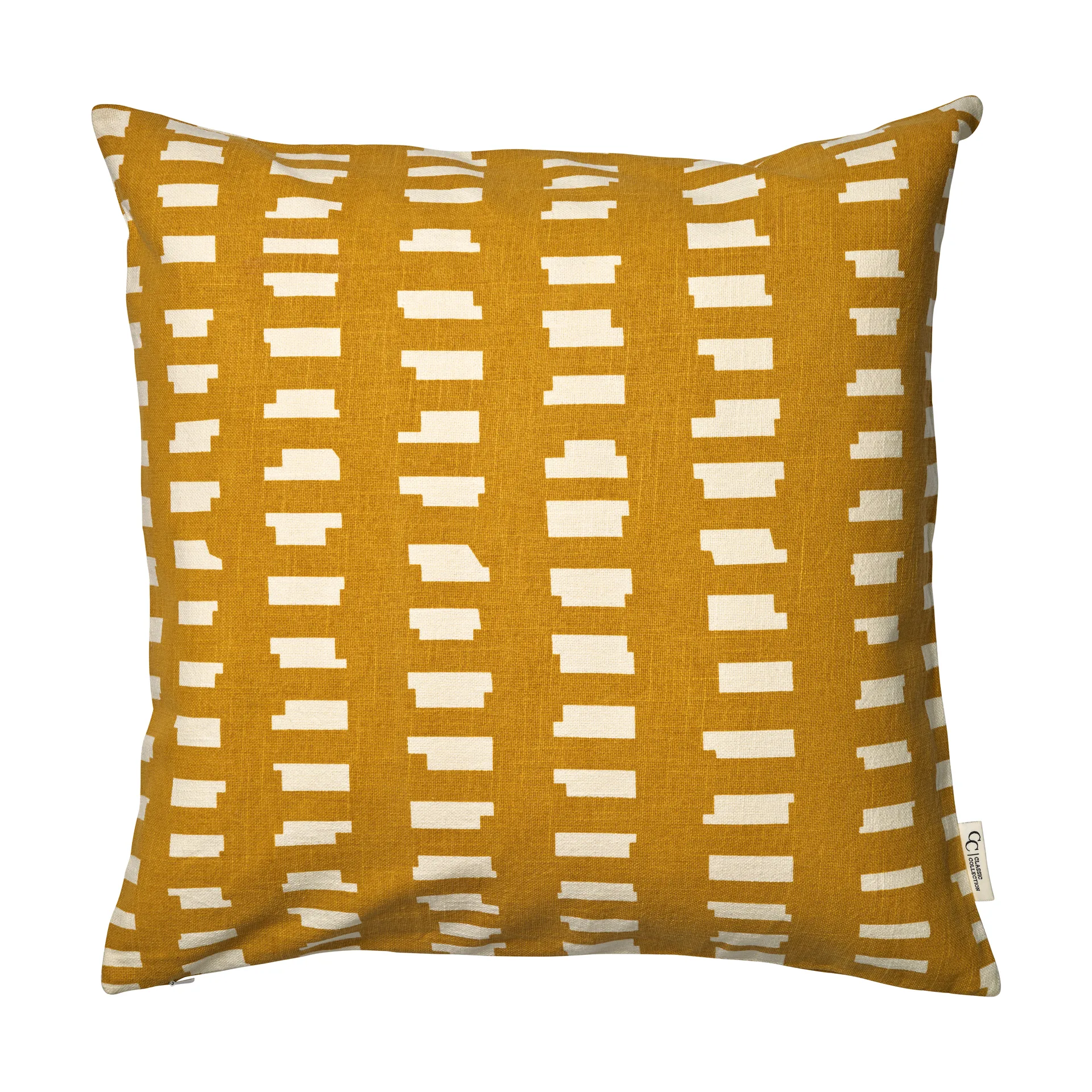 Ikat Block Kissenbezug 50x50 cm, Yellow Classic Collection