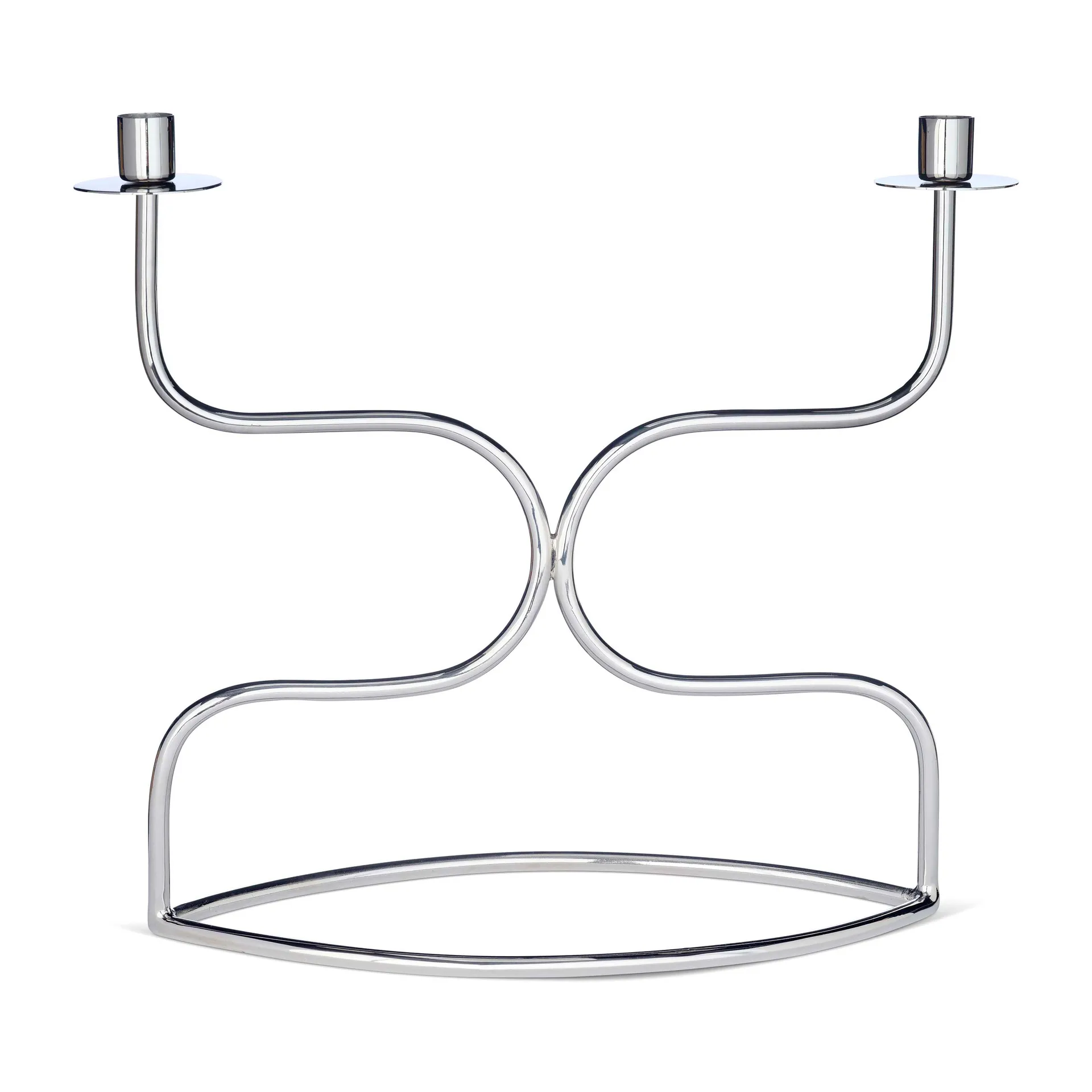 Kerzenhalter candelabra duett, Vernickeltes Messing Classic Collection