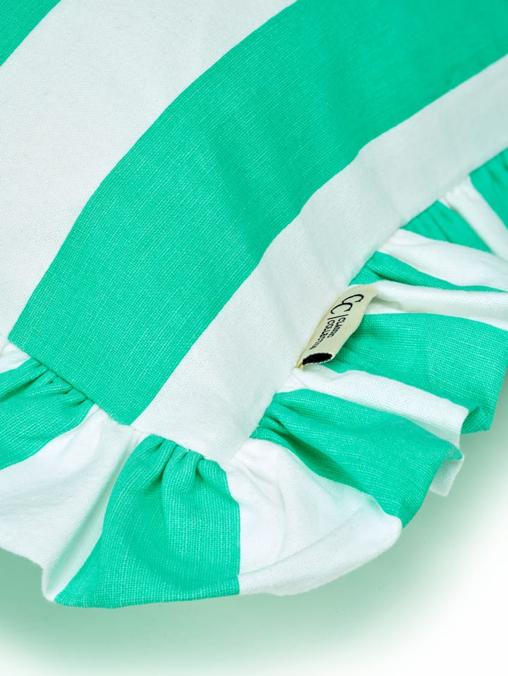 Kissenbezug Ruffle Stripes 50x50 cm, Sage Classic Collection