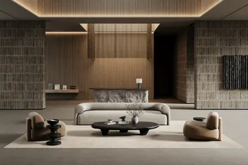 Lobby Teppich - Off-white, 400x400 cm - Classic Collection