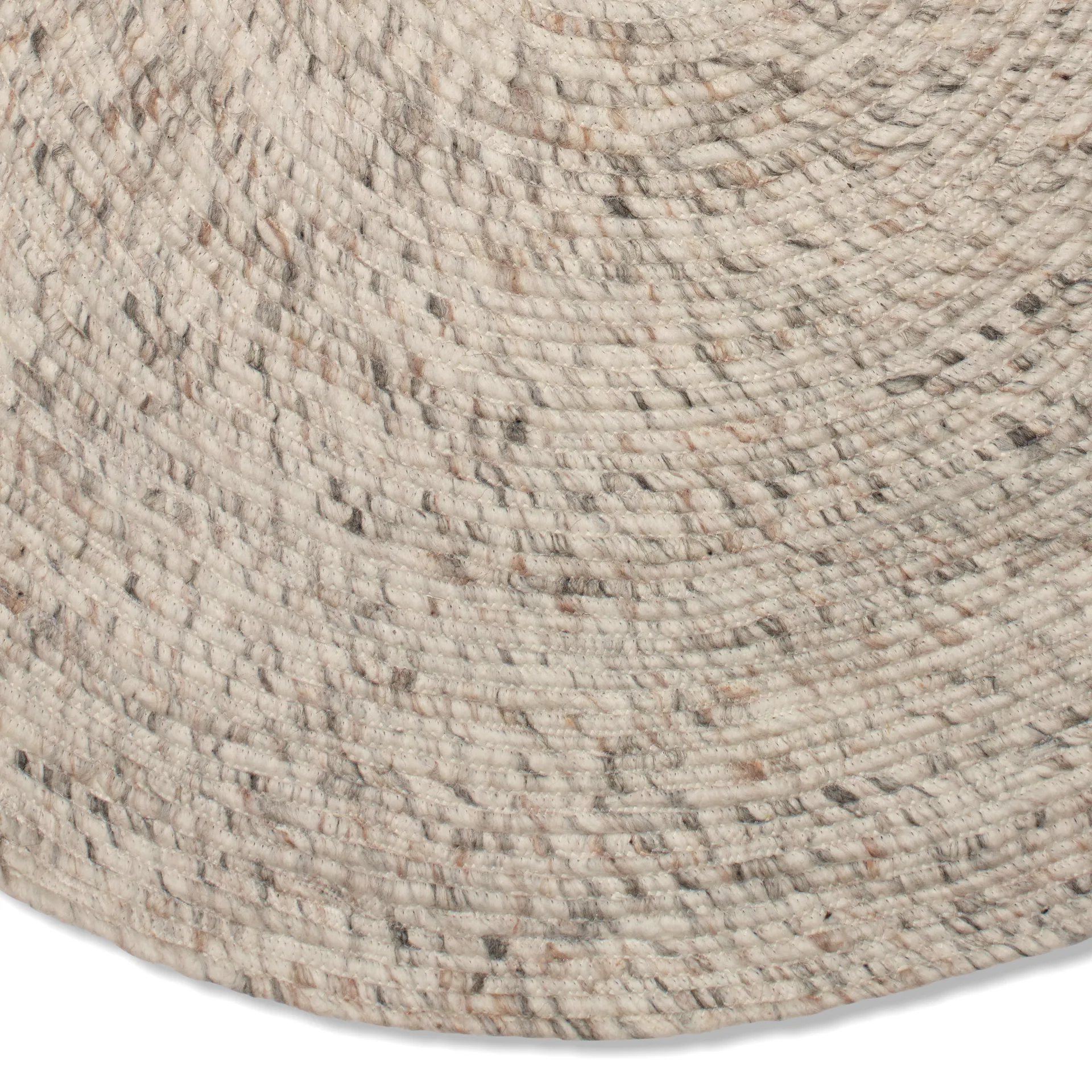 Merino Wollteppich rund Ø160cm, Beige Classic Collection