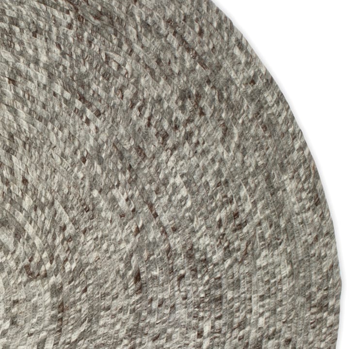 Merino Wollteppich rund Ø160cm, Grau Classic Collection