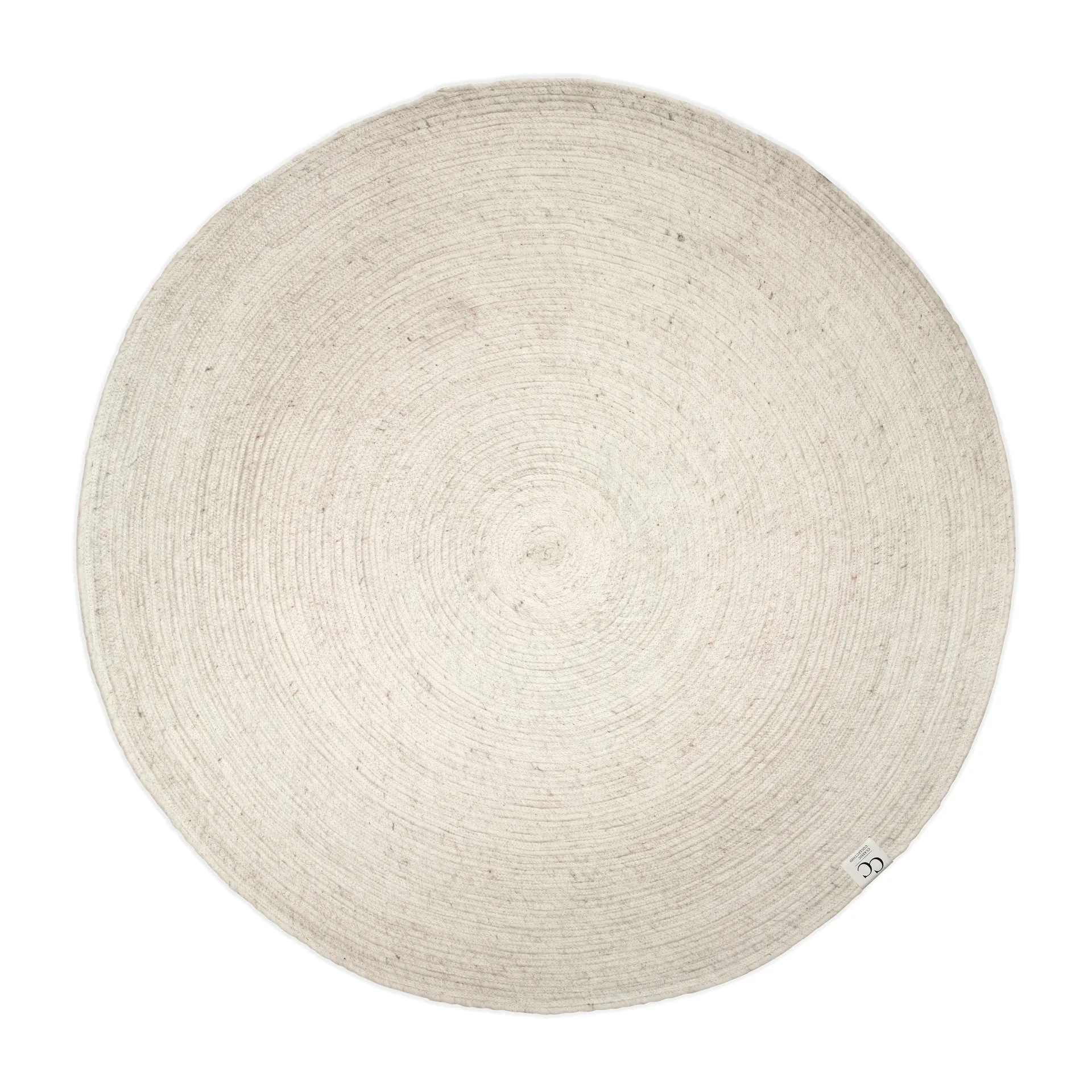 Merino Wollteppich rund Ø200cm, Weiß Classic Collection
