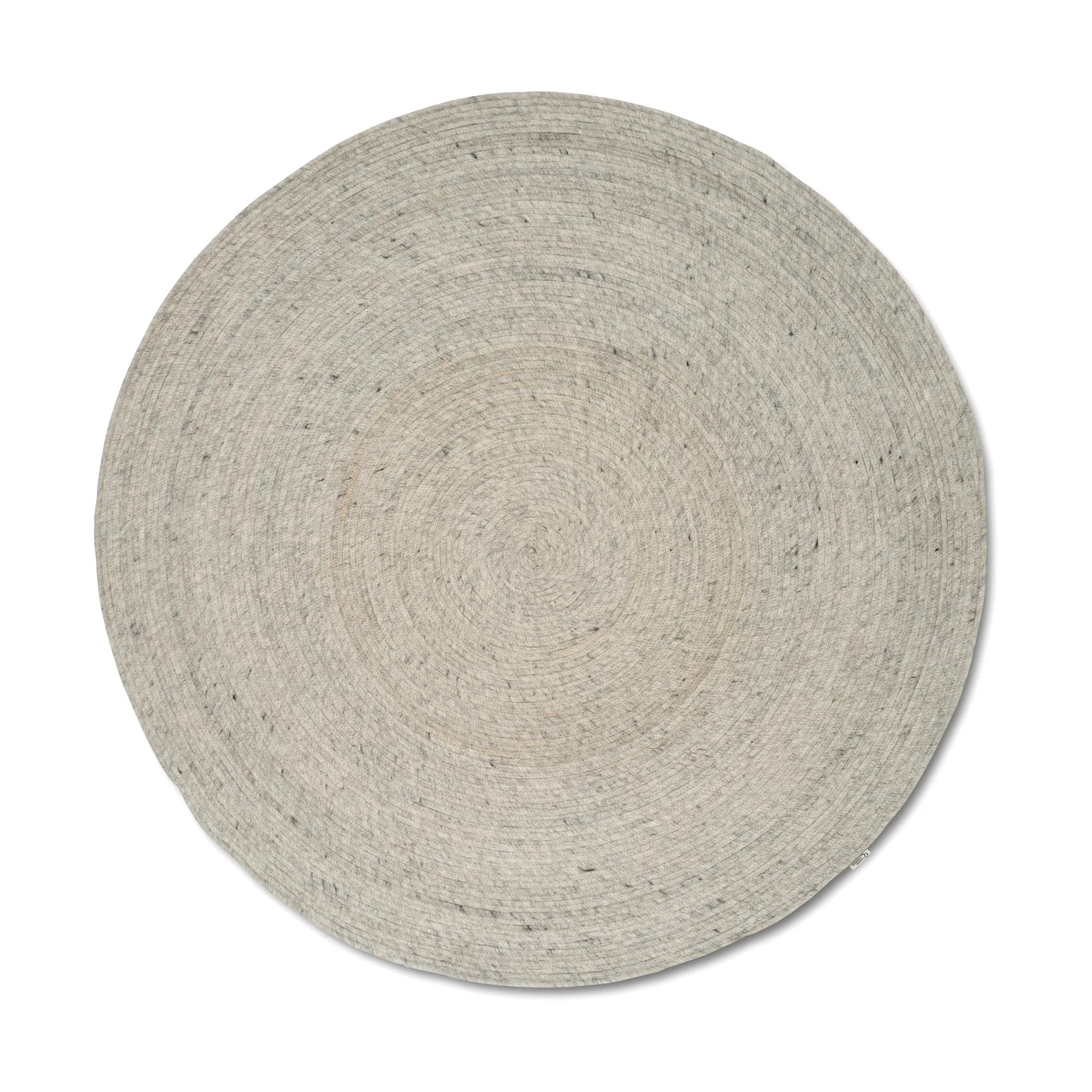 Merino Wollteppich rund Ø240 cm, Beton Classic Collection
