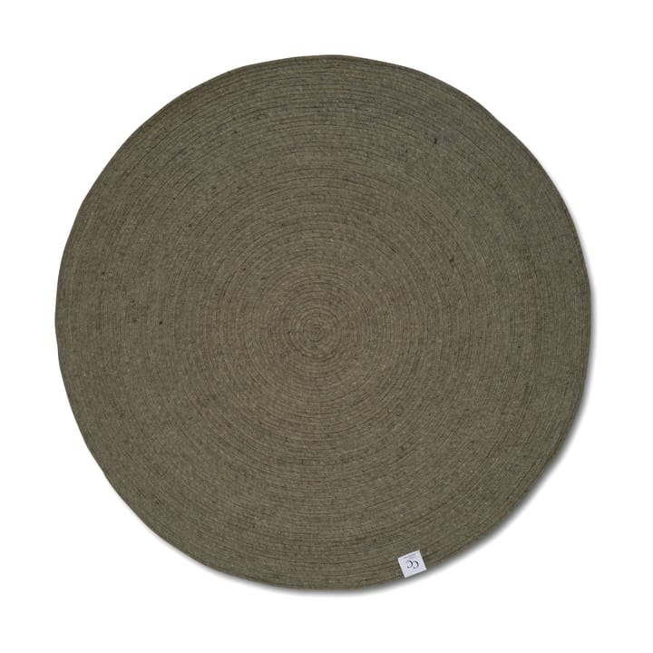 Merino Wollteppich rund Ø240 cm - Dark green - Classic Collection