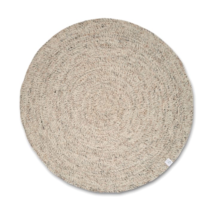 Merino Wollteppich rund Ø240 cm, Natural beige Classic Collection