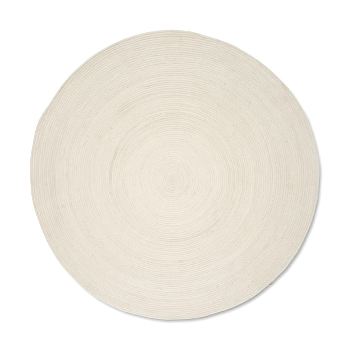 Merino Wollteppich rund Ø240 cm, White Classic Collection