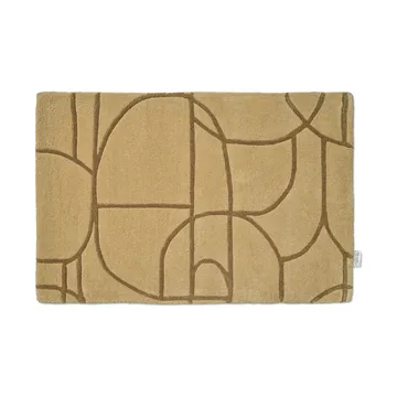 Modern Abstract Fußmatte 60x90 cm - Mustard - Classic Collection