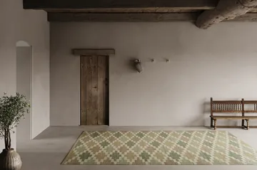 Röllakan Korsnäs Teppich - Grünbeige, 250x350 cm - Classic Collection