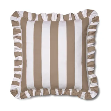 Ruffle Stripes Kissenbezug 50x50 cm - Beige - Classic Collection