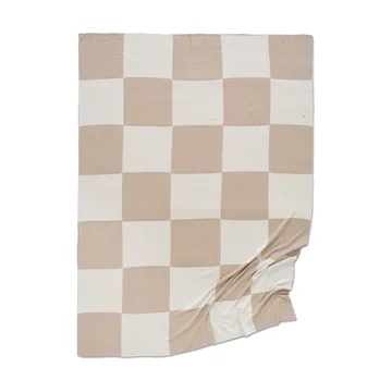 Square Decke 130x170 cm - Beige-Weiß - Classic Collection