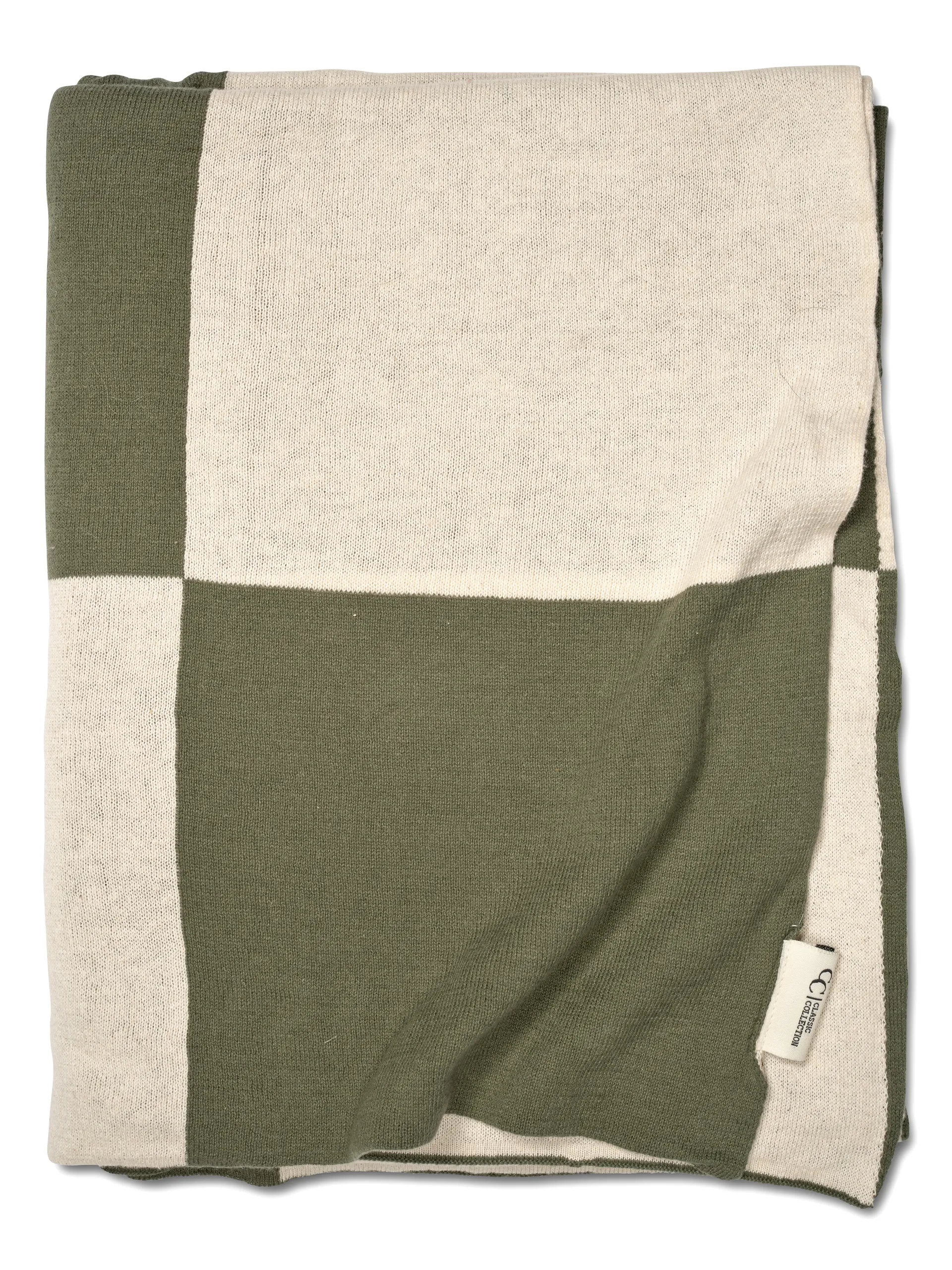 Square Decke 130x170 cm, Grün Classic Collection