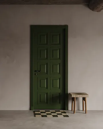 Square Fußmatte 60x90 cm - Schwarz-natur - Classic Collection