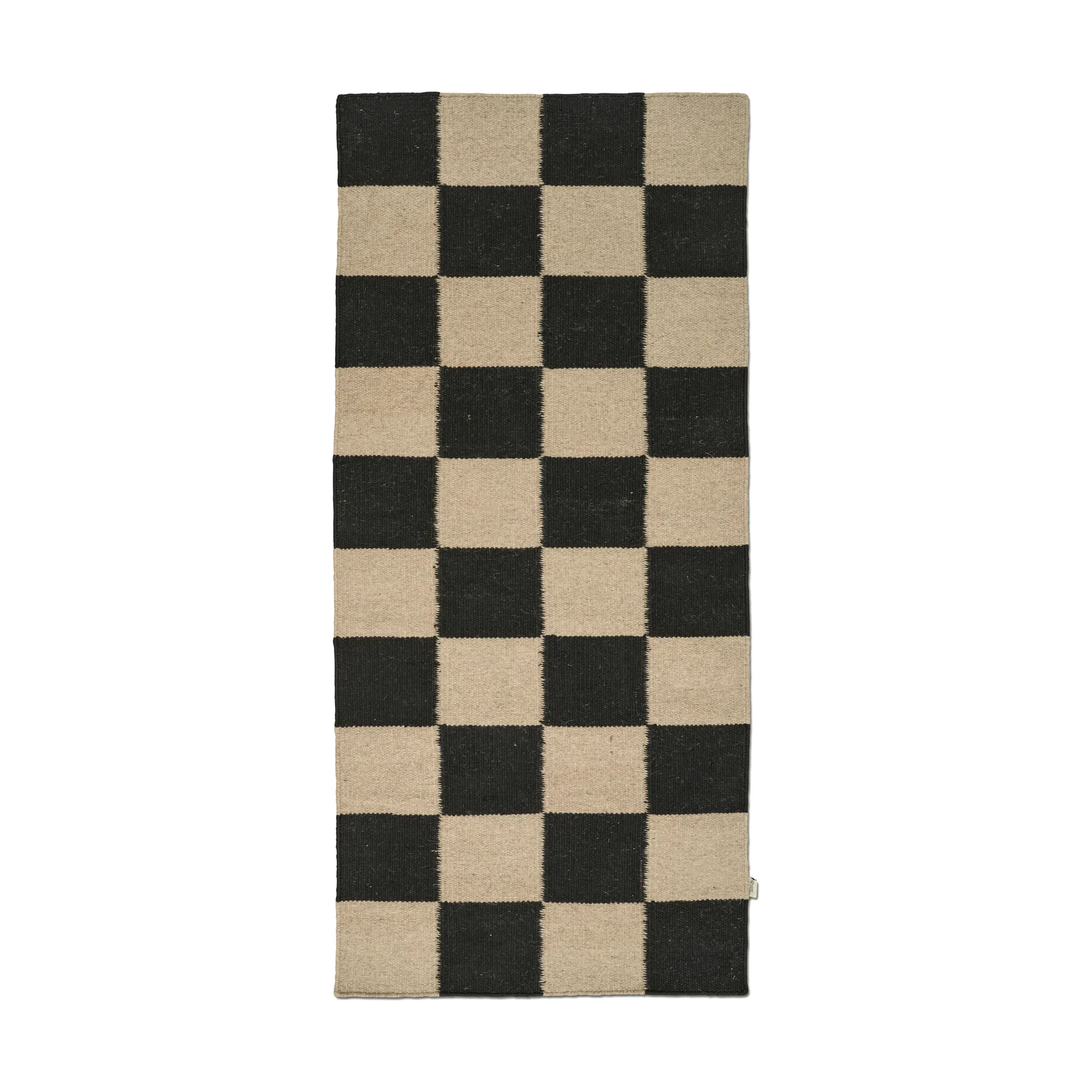 Squares Läufer, Black-natural, 80x200 cm Classic Collection