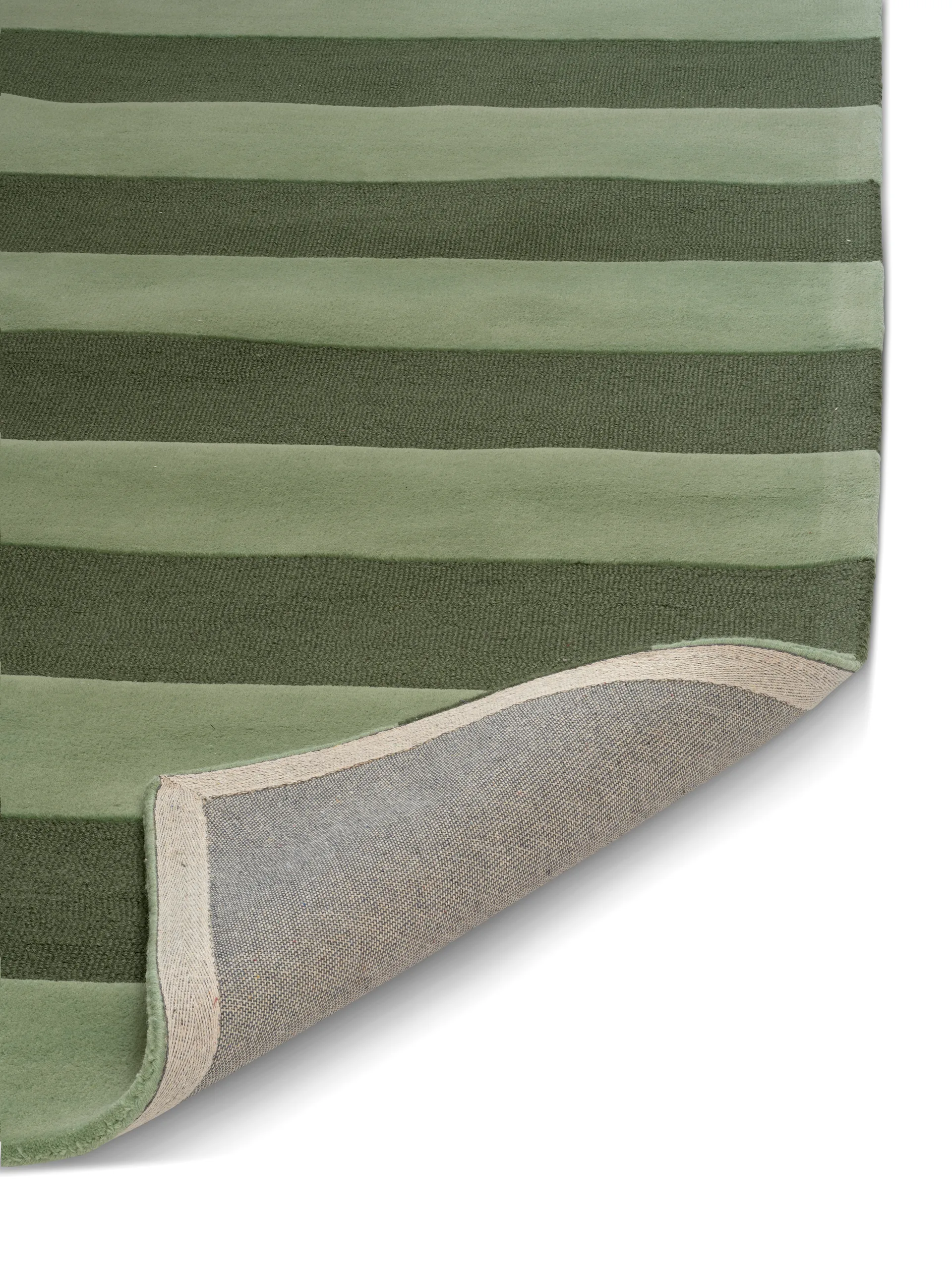 Stripe Boucle Teppich, Green, 250x350 cm Classic Collection