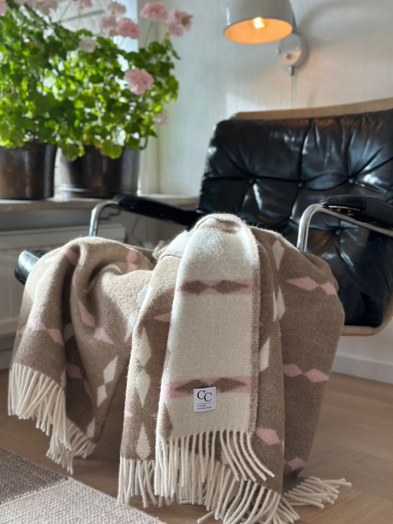 Tile Plaid 130x180 cm, Rosa Classic Collection