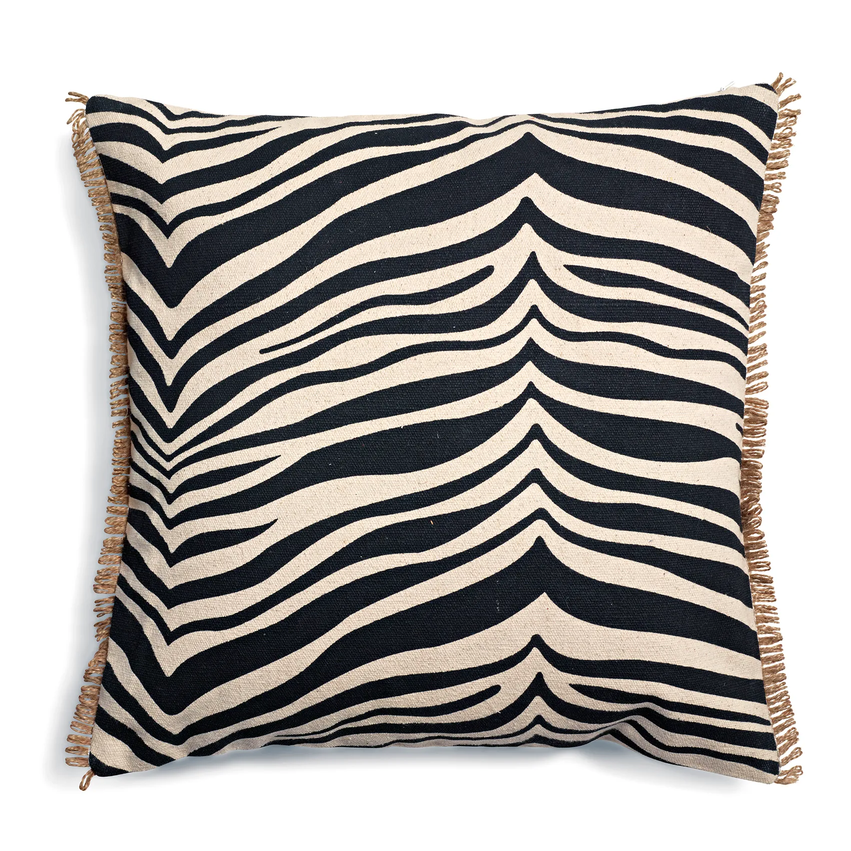 Zebra Kissen 50 x 50cm, Schwarz Classic Collection