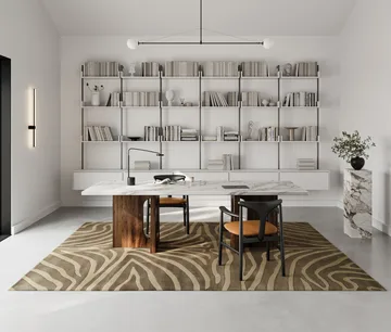 Zebra Teppich 250 x 350cm - Brown - Classic Collection