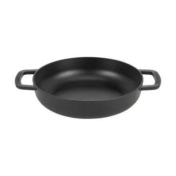 Combekk emaillierte Traktörpfanne Gusseisen Ø28 cm - Black-silver knob - Combekk
