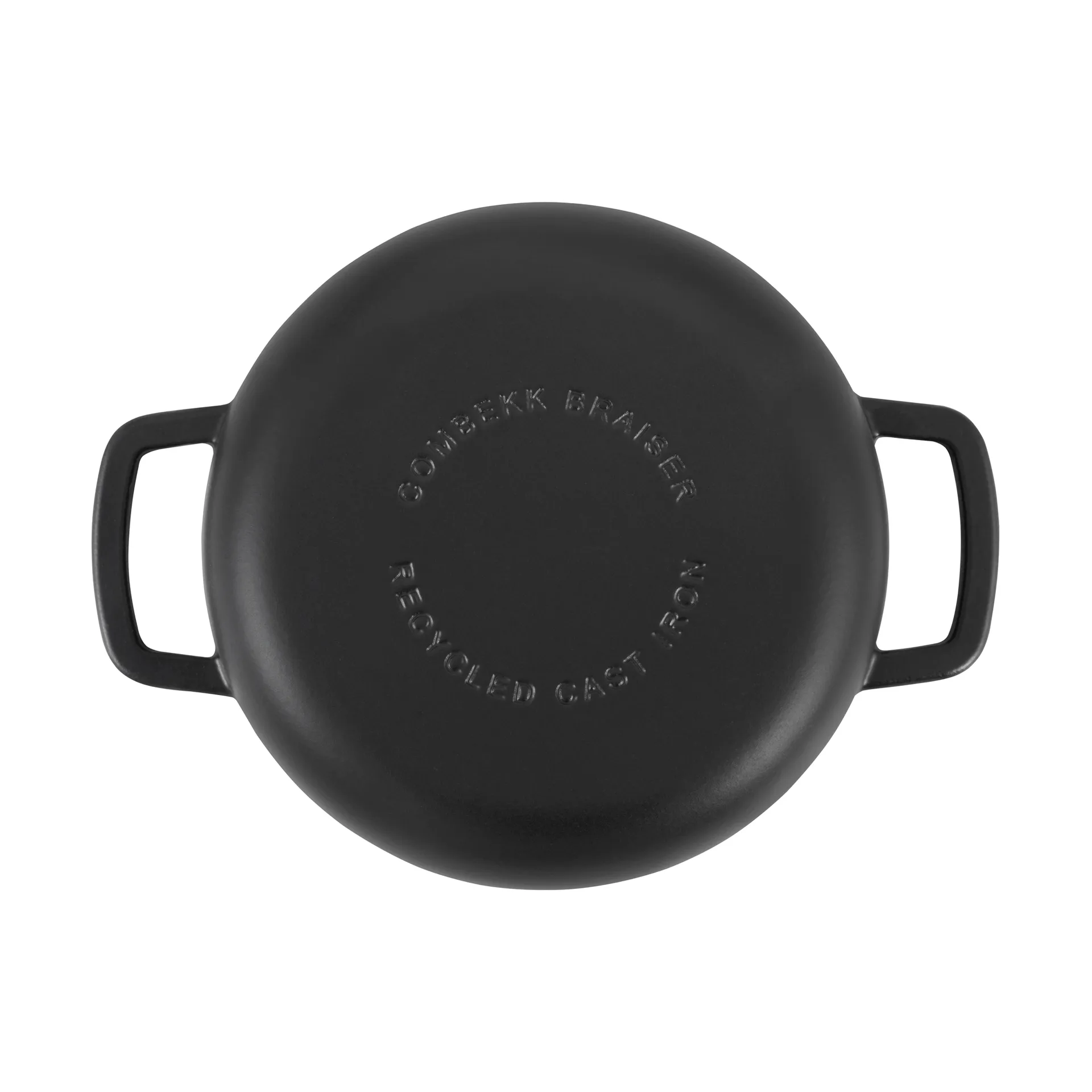 Combekk emaillierte Traktörpfanne Gusseisen Ø28 cm, Black-silver knob Combekk