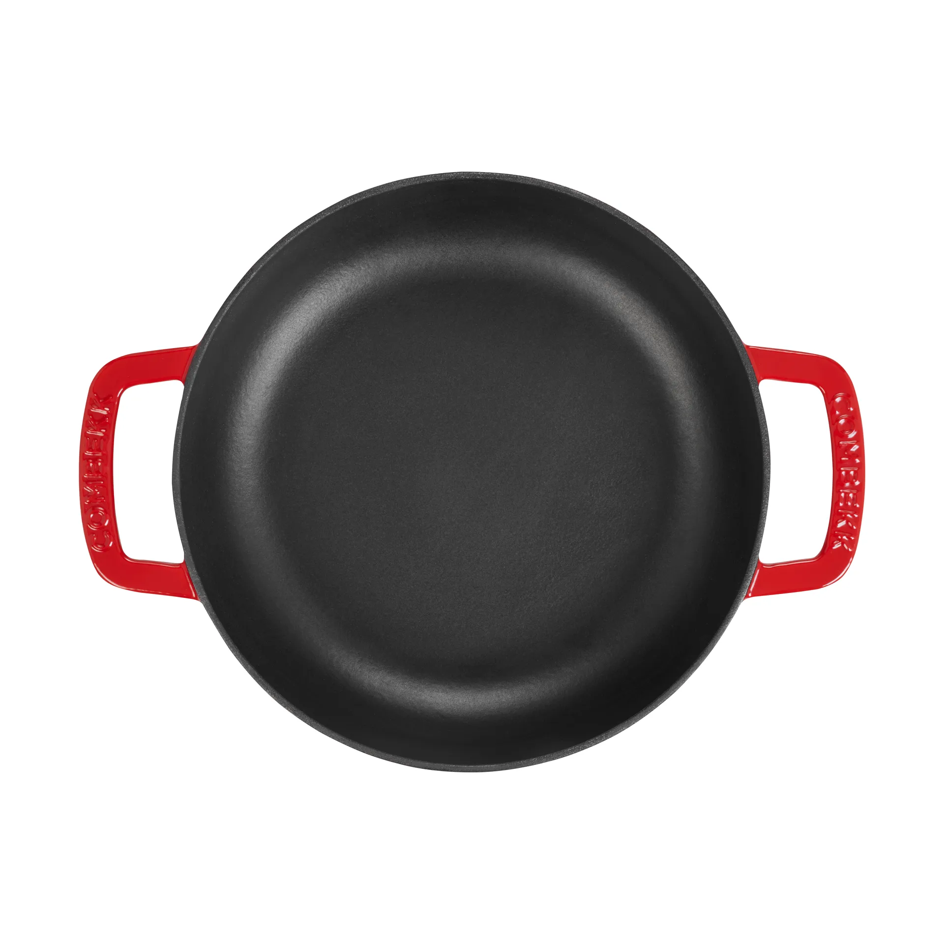 Combekk emaillierte Traktörpfanne Gusseisen Ø28 cm, Cherry-silver knob Combekk