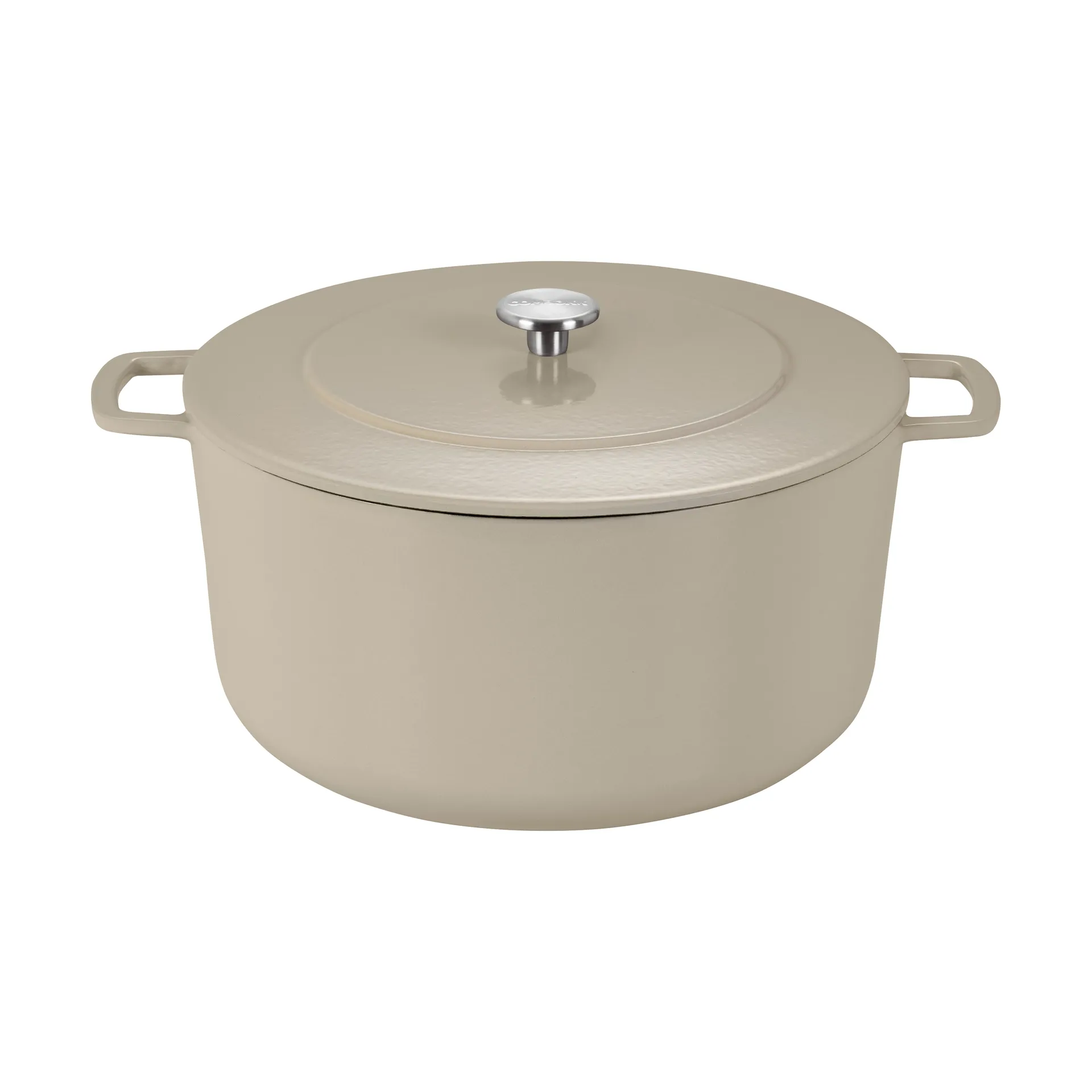 Combekk Emaillierter Gusseisentopf Ø32 cm, Sand-gold knob Combekk