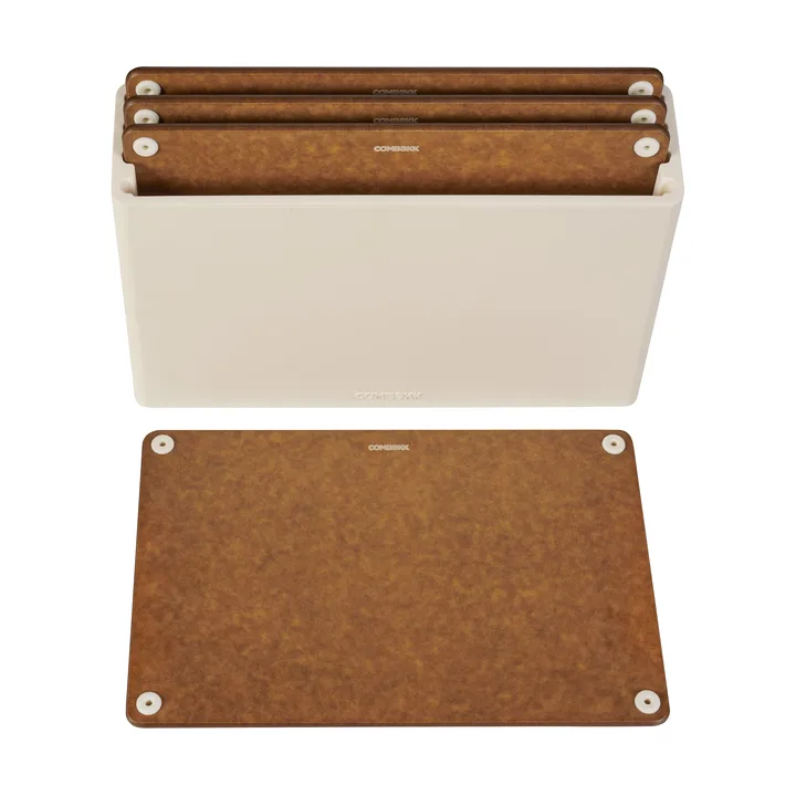 Combekk Schneidebrett 4er-Pack - Sand-brown - Combekk