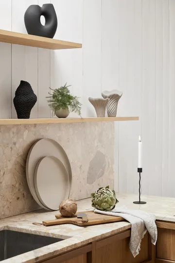 Curved Kerzenständer 26cm - Black - Cooee Design